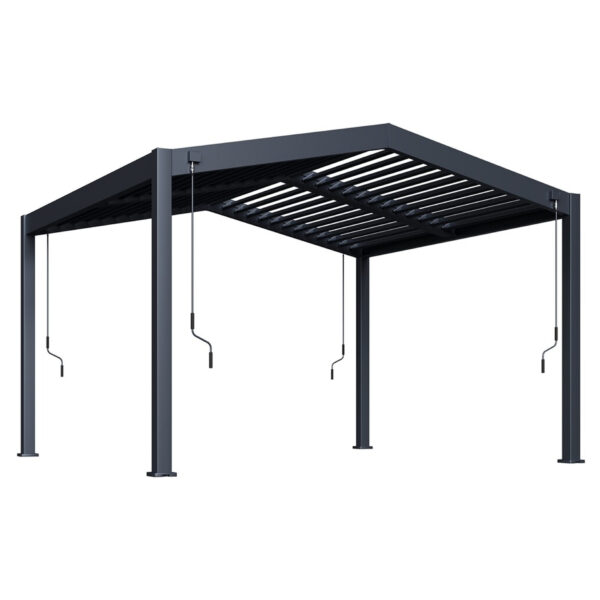 Bioklimatska pergola APEX 3,6x4 m, aluminij - samostoječa