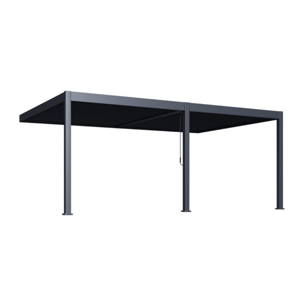 Bioklimatska pergola INTRO DUO 6x4 m, aluminij - pritrditev na steno