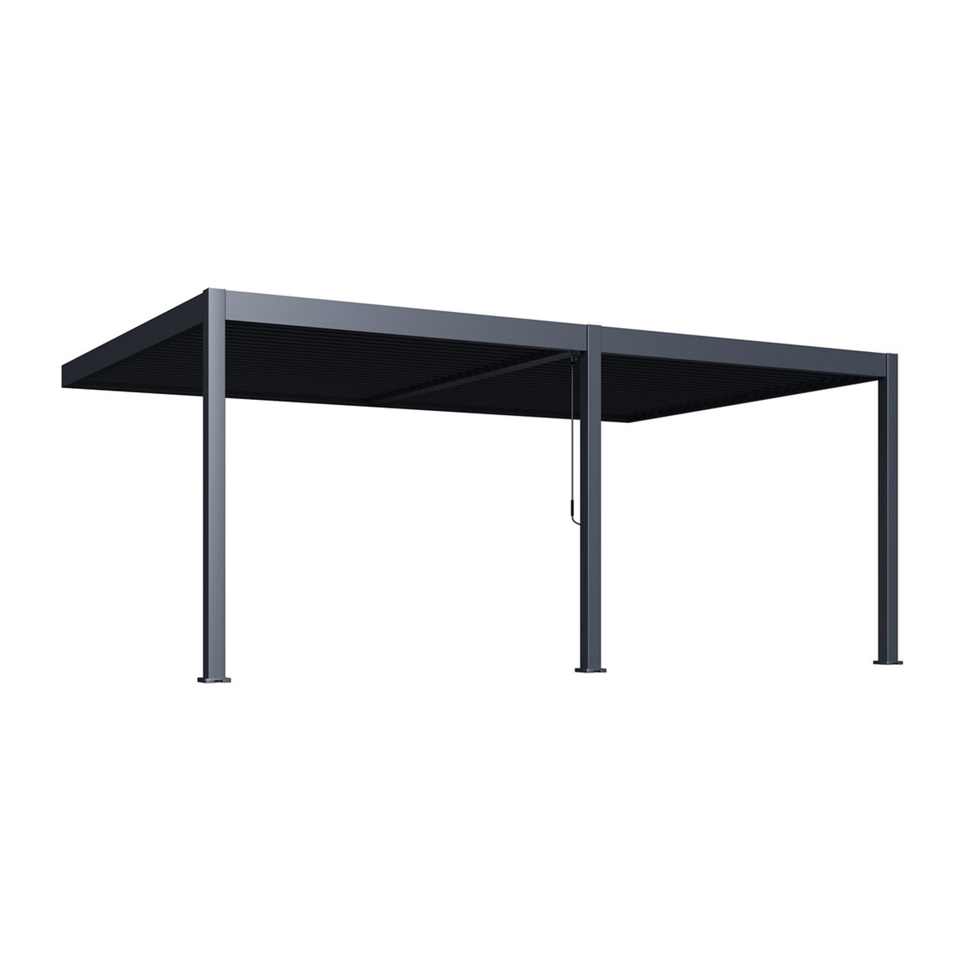 Bioklimatska pergola INTRO DUO 6x4 m, aluminij - pričvršćenje na zid